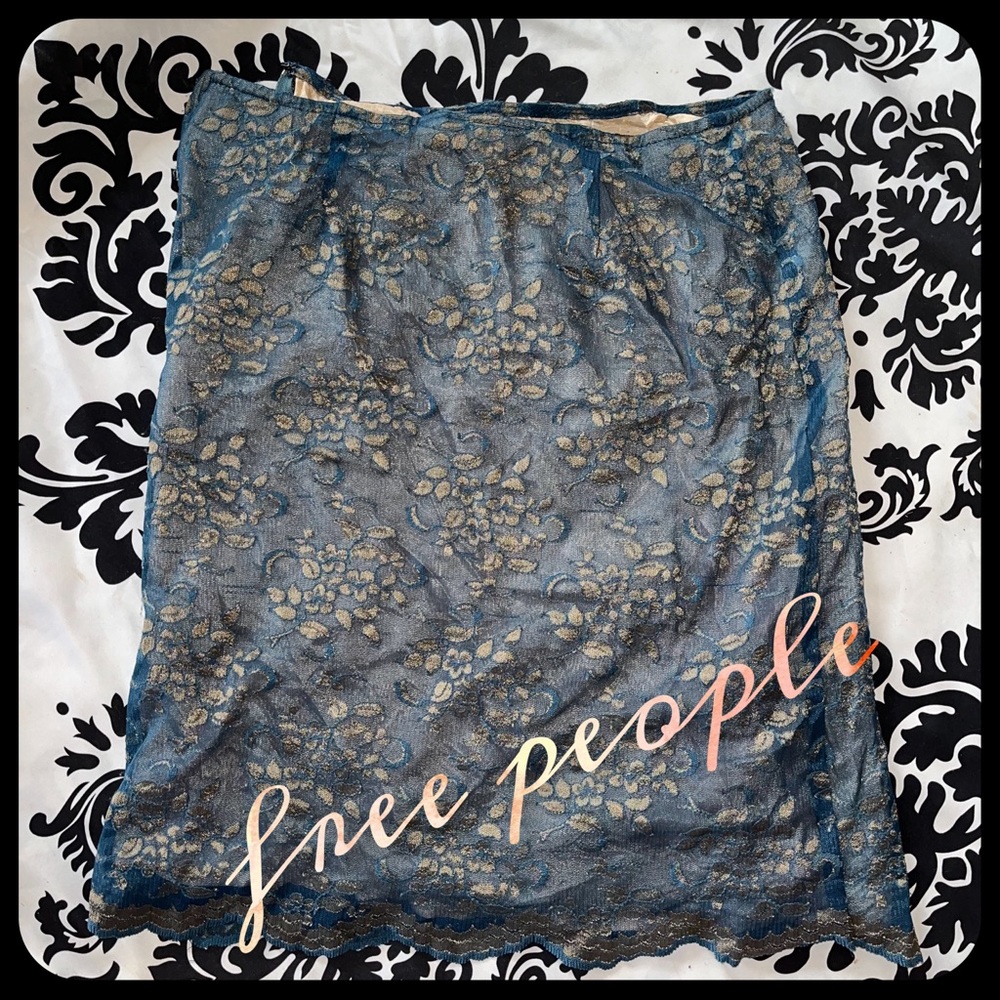 Free people lace skirt
